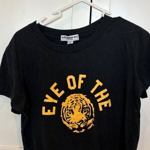 Sub_Urban Riot Kids Black Tee with Yellow Eye of the Tiger Graphic